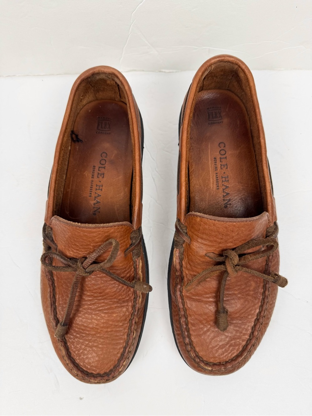 Cole Haan  Pebbled Leather  Moc Toe Loafers 8.5